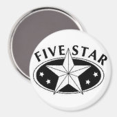 Vijfsterrenmagneet Magneet (Voorkant / Achterkant)