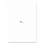 Vijftien kleine sterren aangepaste nummer flashcar kaart (Voorkant)