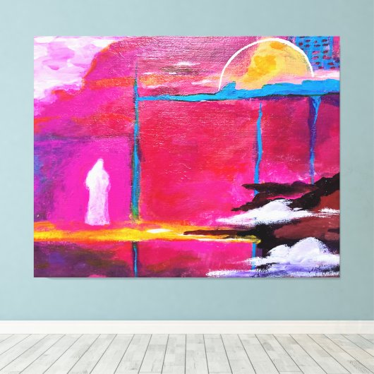 Vijftien minuten canvas afdruk (Insitu (Houten vloer))