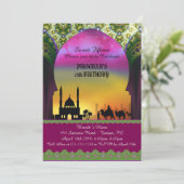 Vijftien, verjaardag, uitnodiging, Arabische nacht Kaart (Staand voorkant)