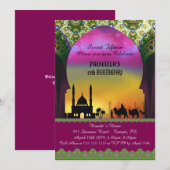 Vijftien, verjaardag, uitnodiging, Arabische nacht Kaart (Voorkant / Achterkant)