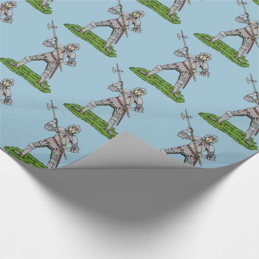 Vijftiende eeuw Engelse Knight Cadeaupapier (Hoek)