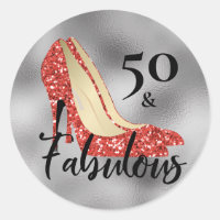 Vijftig 50 en Fabulous Rode Glitter Hakken Schoene