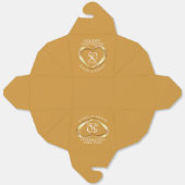 Vijftig 50ste hart gouden bruiloft jubileum gewoon bedankdoosjes (Ongevouwen)