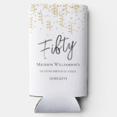 Vijftig, 50ste verjaardag voor zwart, wit en goud (Achterkant)