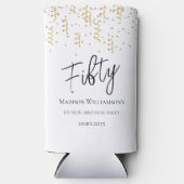 Vijftig, 50ste verjaardag voor zwart, wit en goud (Voorkant)