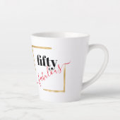 Vijftig en Fabulous 50th Birthday Latte Mok (Rechts)