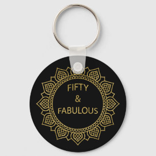 Vijftig en Fabulous Birthday Party Sleutelhanger