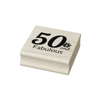 Vijftig en Fabulous Celebration | Rubberstempel