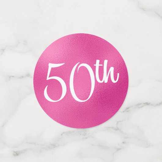 Vijftig en Fabulous Confetti (Kleine voorkant)