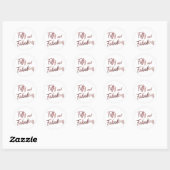 Vijftig en Fabulous Faux Roos Gold in modern scrip Ronde Sticker (Vel)