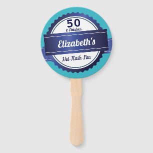 Vijftig en Fabulous Funny Menopauze Hot Flash Fan Handwaaier