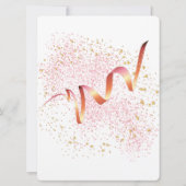 Vijftig en Fabulous Pink and Gold Sparkle Kaart (Achterkant)