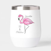 Vijftig en Fabulous Roze Flamingo Custom (Achterkant)