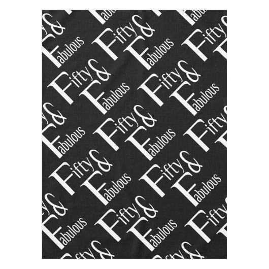 Vijftig en Fabulous Tafelkleed (Voorkant)