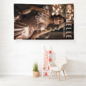 Vijftig en Fantastisch Glamoureuze Verjaardagsfees Spandoek (Insitu)