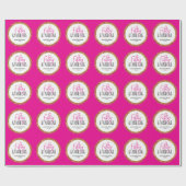 Vijftig & Fabulous 50ste Verjaardag met Aangepaste Cadeaupapier (Vlak)