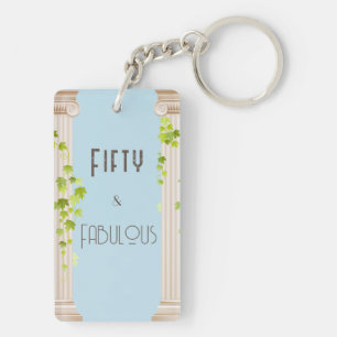 Vijftig Fabulous Verjaardag Elegant Grieks Thema B Sleutelhanger