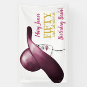 Vijftig & Fantastisch Aangepaste Verjaardag Spandoek (Verticaal)