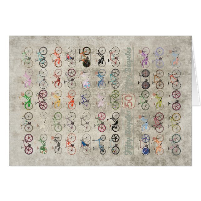 Vijftig fietsen (Voorkant Horizontaal)