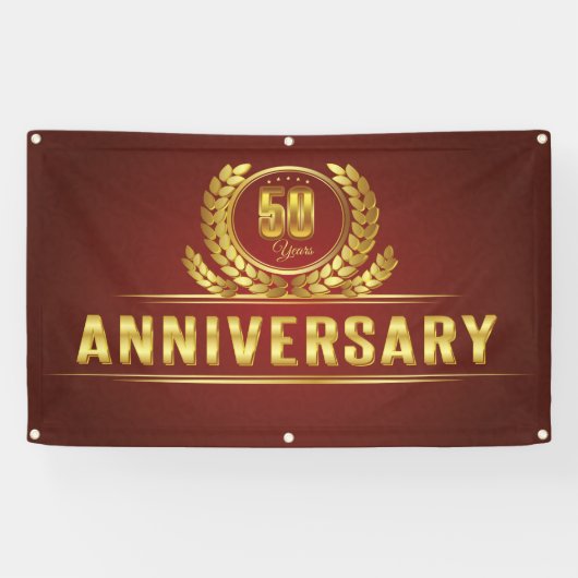 vijftig jaar Jubileum Spandoek (Horizontaal)