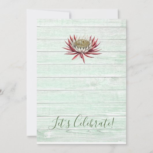 Vijftig jaar oud - feestelijke feestdag in boho kaart (Achterkant)