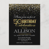 Vijftig jaar verjaardagsfeest briefkaart (Voorkant)