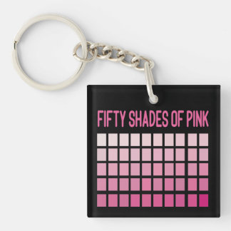 Vijftig schaduwen roze sleutelhanger