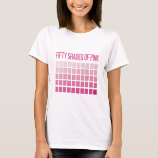 Vijftig schaduwen roze t-shirt
