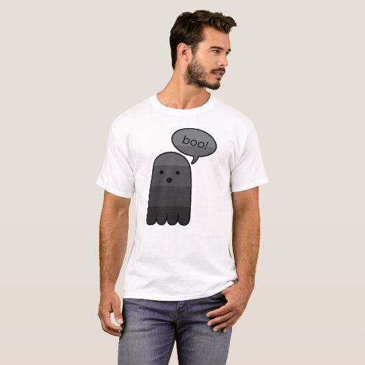 Vijftig schaduwen van Gray Boo Ghost Halloween T-shirt (Voorkant volledig)