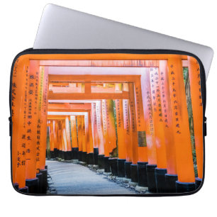 Vijftig schaduwen van het sinaasappel - Senbon Tor Laptop Sleeve