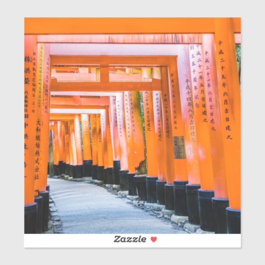 Vijftig schaduwen van het sinaasappel - Senbon Tor Sticker (Vel)