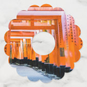 Vijftig schaduwen van het sinaasappel - Senbon Tor Wijnglaslabel (Achterkant)