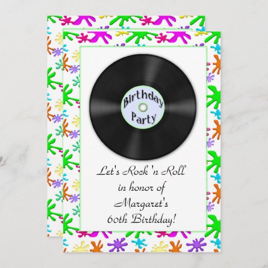 VijftigMet uitnodiging (Voorkant / Achterkant)