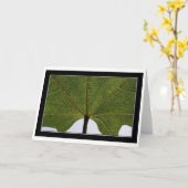 "Vijgeblad " Kaart (Gele Bloem)