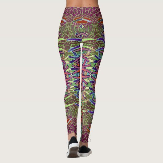 Vijgen, Brambles en een gesloten boek Leggings (Achterkant)