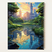 Vijver in een stadspark planner (Achterkant)