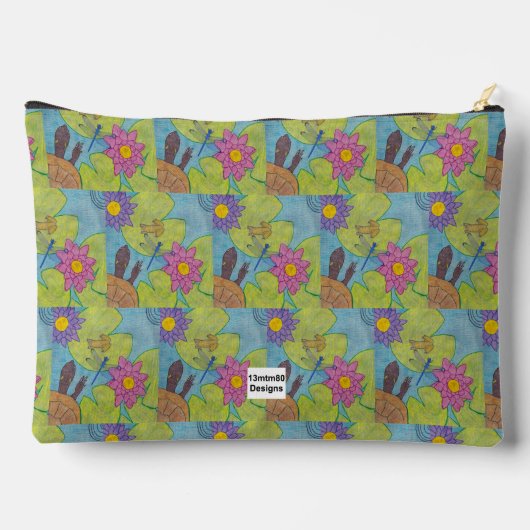 Vijver Scene - Accessoires Pouch Etui (Achterkant)