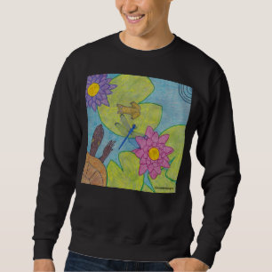Vijver Scène (levendig) - Heren Sweatshirt