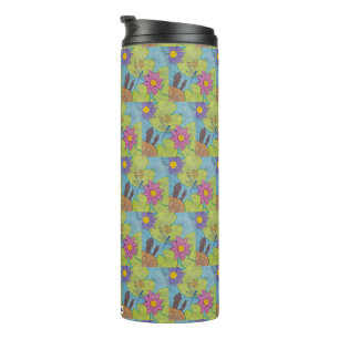 Vijver Scene (patroon) - Thermische Tumbler Thermosbeker