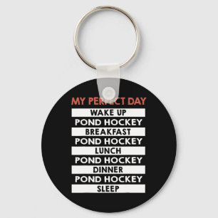 Vijverhockey Mijn Perfecte Dag Speler Dagrutine Sleutelhanger