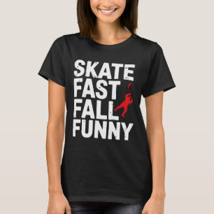 Vijverhockeyspeler Schaats Snel Shinny T-shirt