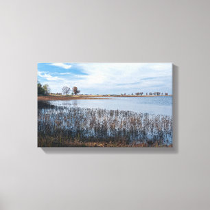vijvers en moerassen bij Necedah Canvas Afdruk