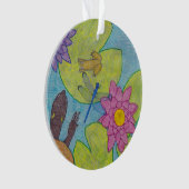 Vijverscène - Acryl Ornament (voorkant)