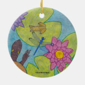 Vijverscène - Keramisch Ornament (Achterkant)