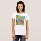 Vijverscène (wit) - Dames Basic T-Shirt (Voorkant volledig)