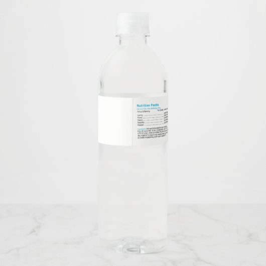 Vijverwater Waterverf Rubber Duck Waterfles Etiket (Achterkant)