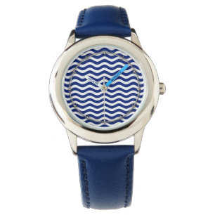 Vijzige marinestripes horloge