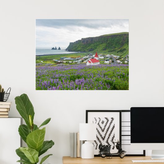 VIK, ISLANDE POSTER (Bureau à domicile)