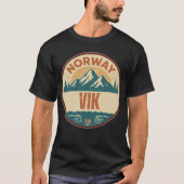 Vik, Norge Noorwegen T-shirt (Voorkant)